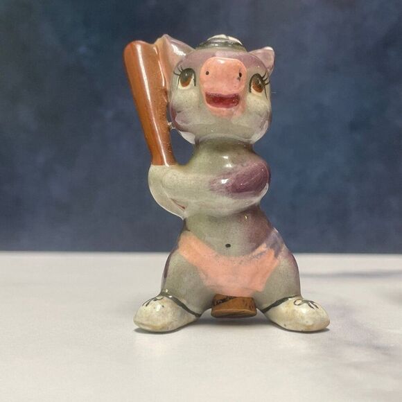 Vintage 1940s/1950s Artmark Baseball Donkey Salt & Pepper Shaker Set - Picture 4 of 13